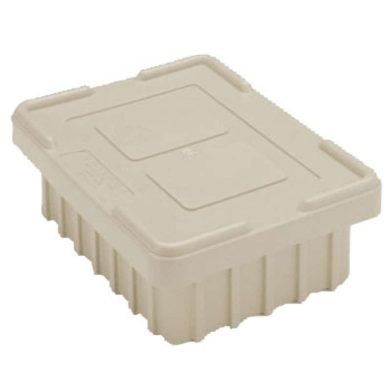 Non-ESD Snap-On Tote Box Cover for TB93000NAS Series Tote Boxes, Natural Grey, 20-5/8 x 15-5/8"